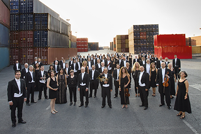 La Orquesta Sinfónica de Euskadi en el IX Concierto extraordinario Premios Fundación BBVA Fronteras del Conocimiento, bajo la dirección de Robert Treviño, que se estrena como su director titular