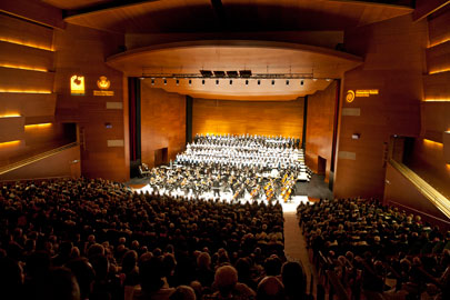 La Orquesta de Euskadi en el concierto que el Orfeón Donostiarra organiza para sus amigos y socios