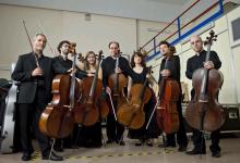 Sección de violoncellos de la Orquesta de Euskadi