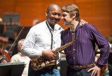 Branford Marsalis et Andrey Boreyko avec l'Orchestre National d'Euskadi