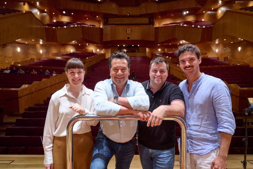 Sara Litón, Robert Treviño, Aritz Labrador, Joshua Franken. 5 juin, Euskalduna Bilbao. Photo: Enrique Moreno Esquibel