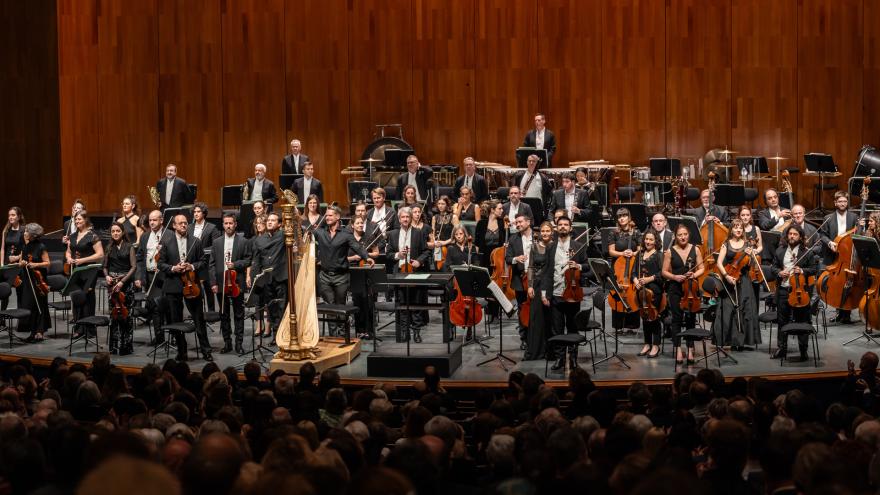 Le Basque National Orchestra au Grosses Festspielhaus, Salzbourg (7 février 2024). © SKV / ebihara photography