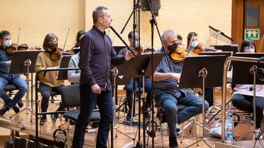 Garikoitz Mendizabal avec le Basque National Orchestra (Photo: Juantxo Egaña)