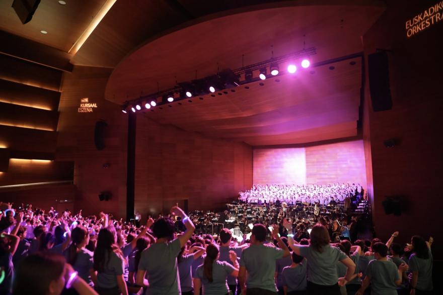 Estreno de 'Logelan logale' en Kursaal (13/05/2025). Foto: Garazi Irigoien